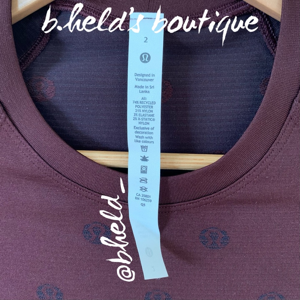 lululemon Swiftly Tech Long Sleeve Shirt 2.0 Yogo Pop Cassis/Black Sz 2 New NWT - Picture 6 of 16